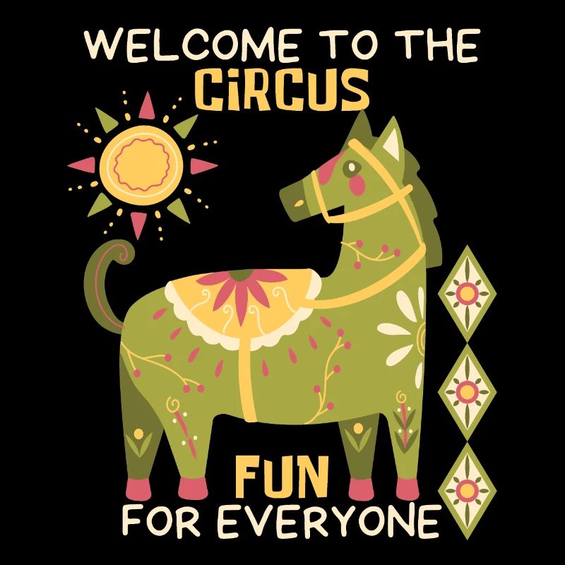 Cirque, drôle de dicton avec cheval, cheval de cirque