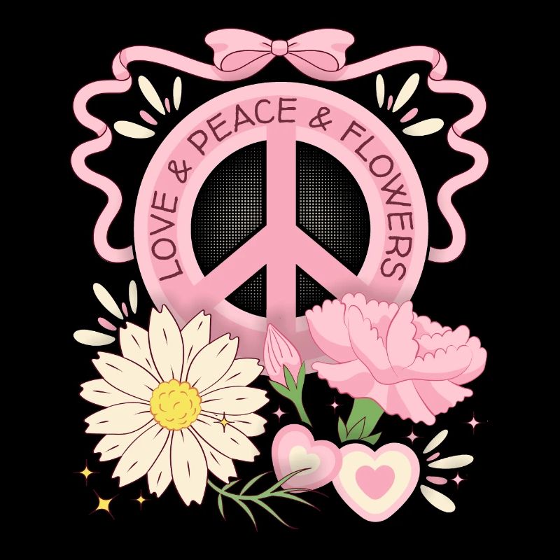 Symbole de paix Signe de paix, Amour-Paix-Fleurs