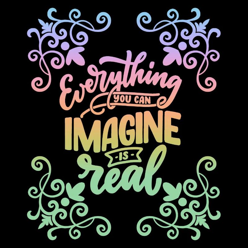 Motivational saying, inspiring, rainbow