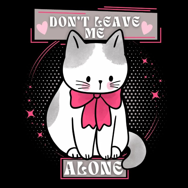 Drôle de chat dit ne me quitte pas, disant