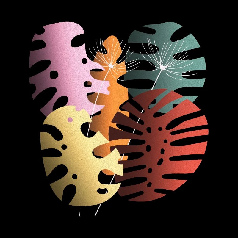 Monstera quitte Boho Design Boho Monstera