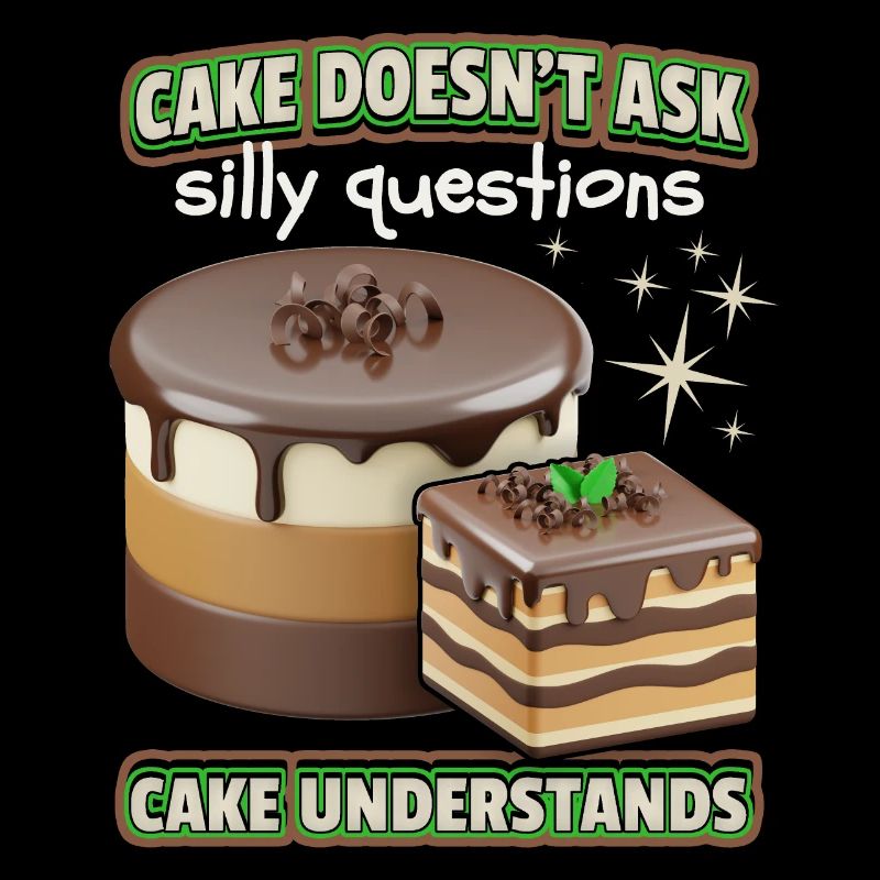 Cake, Candy, Chocolate, 3d funny saying