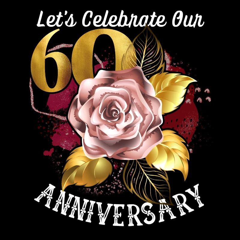 60e anniversaire, célébration d’anniversaire, anniversaire de mariage