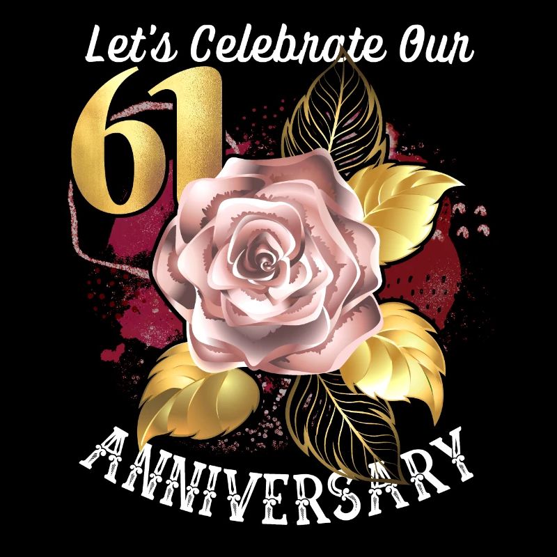61e anniversaire, célébration d’anniversaire, anniversaire de mariage