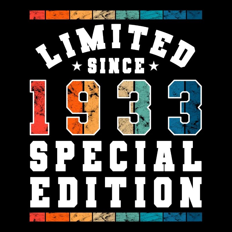 Limited Edition since 1933 Geburtstag Geschenk