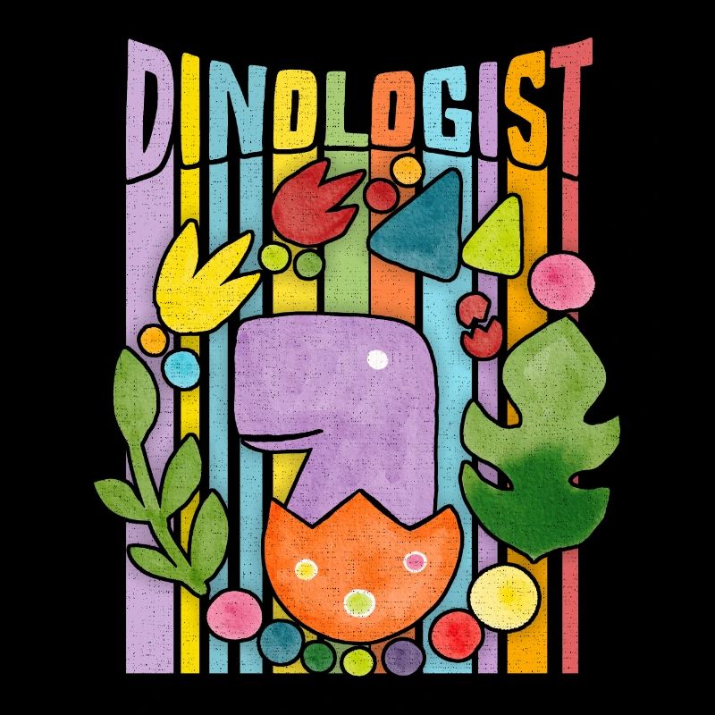 Kawaii Dinosaur, Rainbow, Baby Dino in Egg