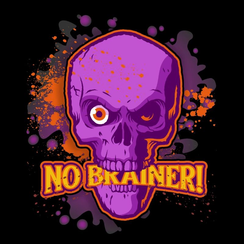 Skull Cartoon, Skull, Zombies Saying