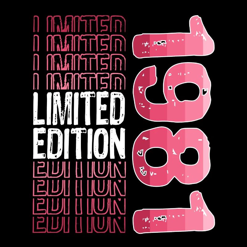 Limited Edition seit 1981 Geburtstag Vintage 1981