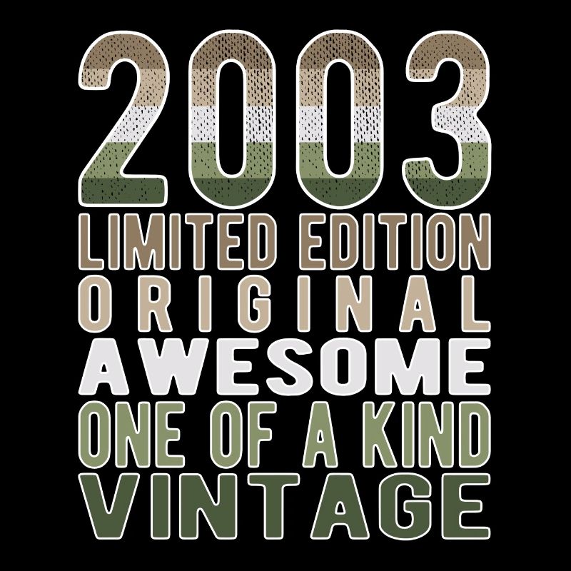 Limited Edition seit 2003 Geburtstag Vintage 2003