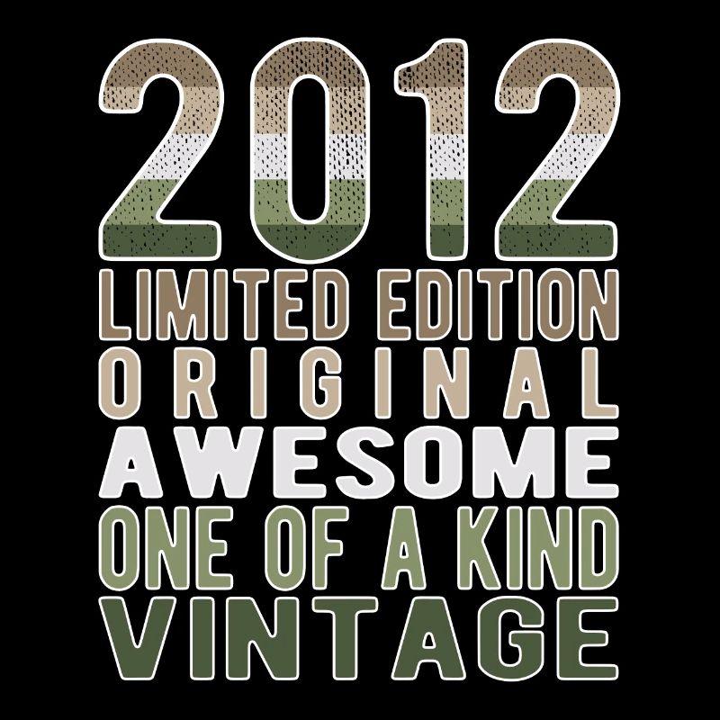 Limited Edition seit 2012 Geburtstag Vintage 2012