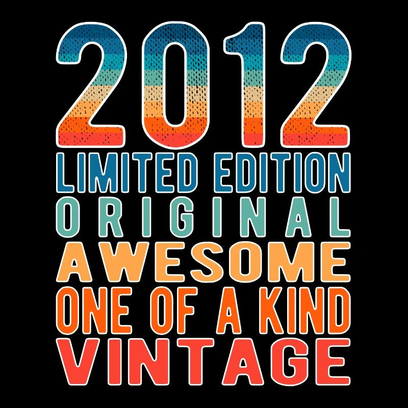 Limited Edition seit 2012 Geburtstag Vintage 2012