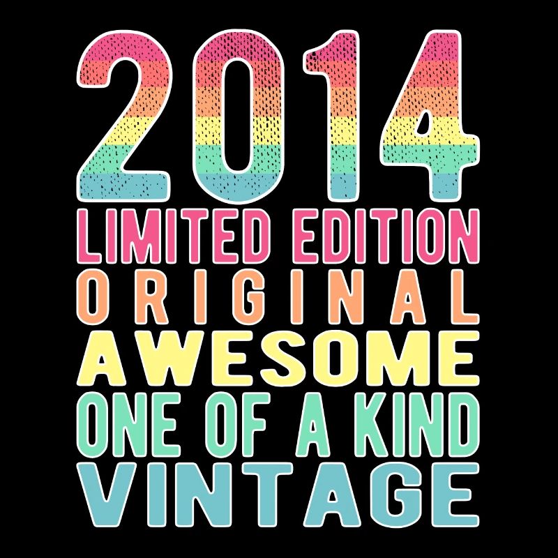 Limited Edition seit 2014 Geburtstag Vintage 2014