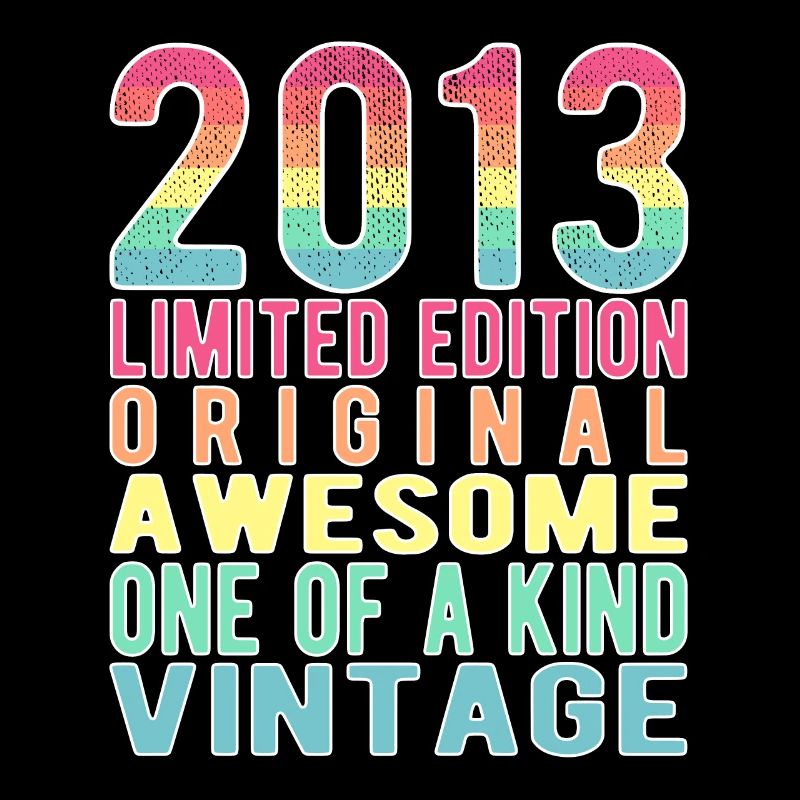 Limited Edition seit 2013 Geburtstag Vintage 2013