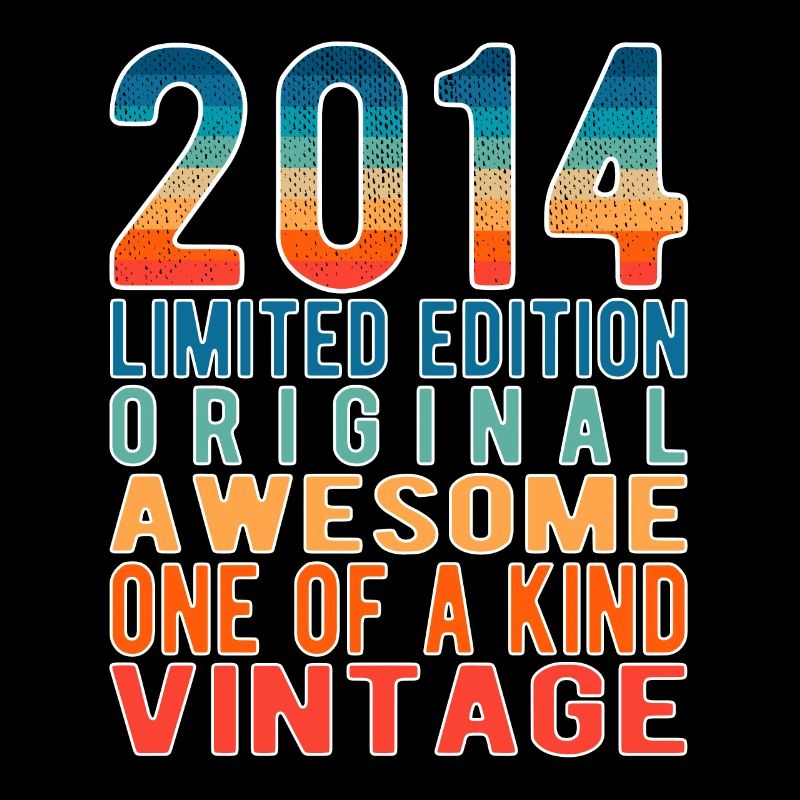 Limited Edition seit 2014 Geburtstag Vintage 2014