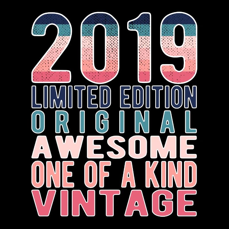 Limited Edition seit 2019 Geburtstag Vintage 2019