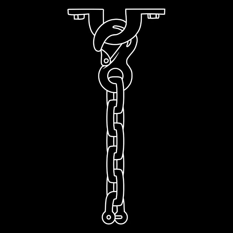 collier cravate NOIR