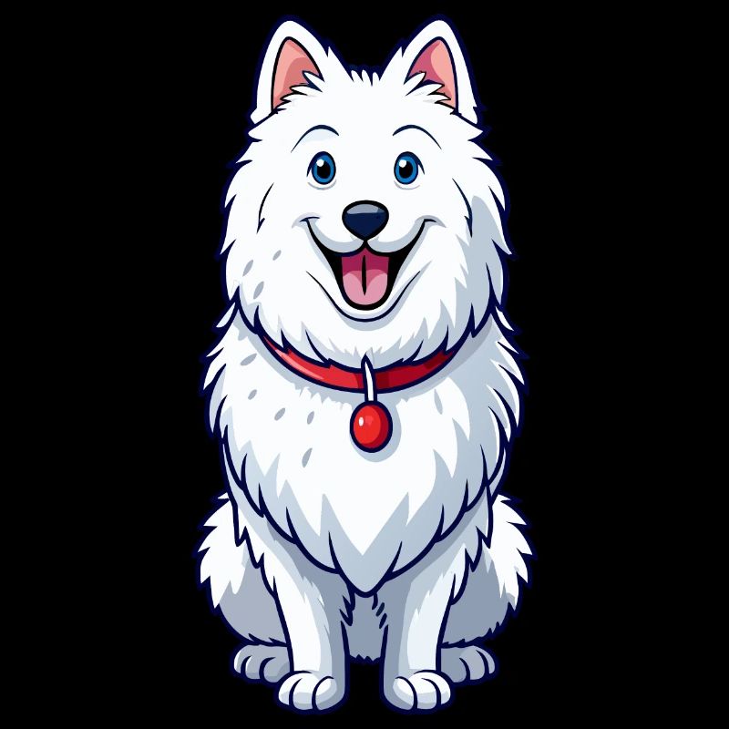 Happy Grinning Samoyed