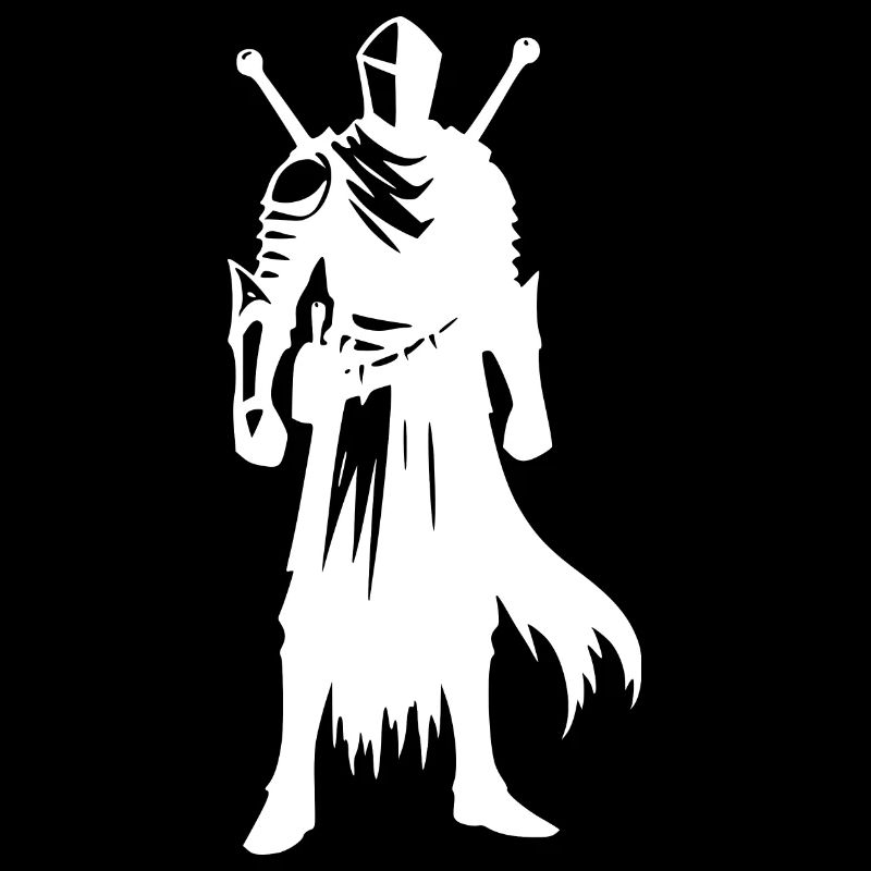 Fier chevalier guerrier avec épée et bouclier