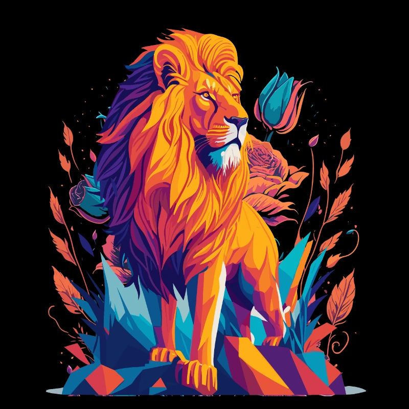 Majestic Lion Polygon