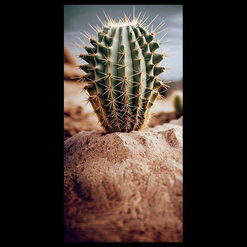 Cactus dans un désert de sable Jeu de mots