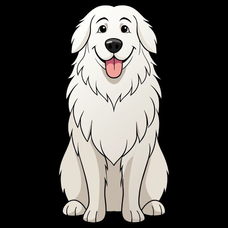 Serene Great Pyrenees Digital Art