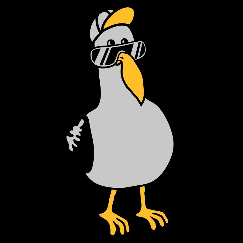 Coole Möwe Sonnenbrille Mütze