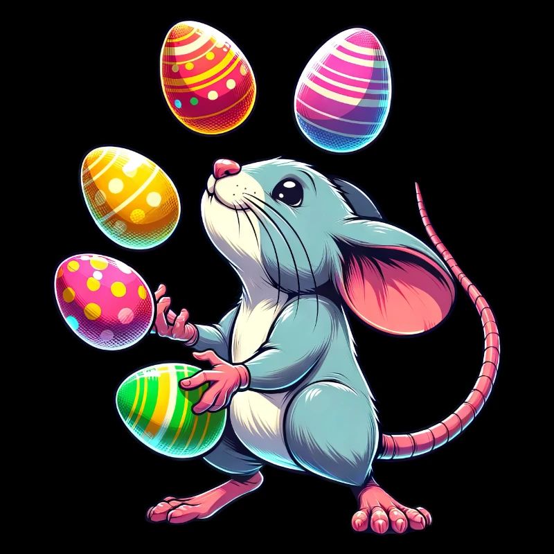 Easter Mouse & Rat Egg Juggling