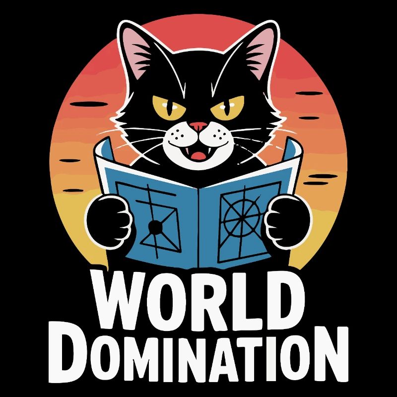 Domination mondiale – un chat avec de grands projets