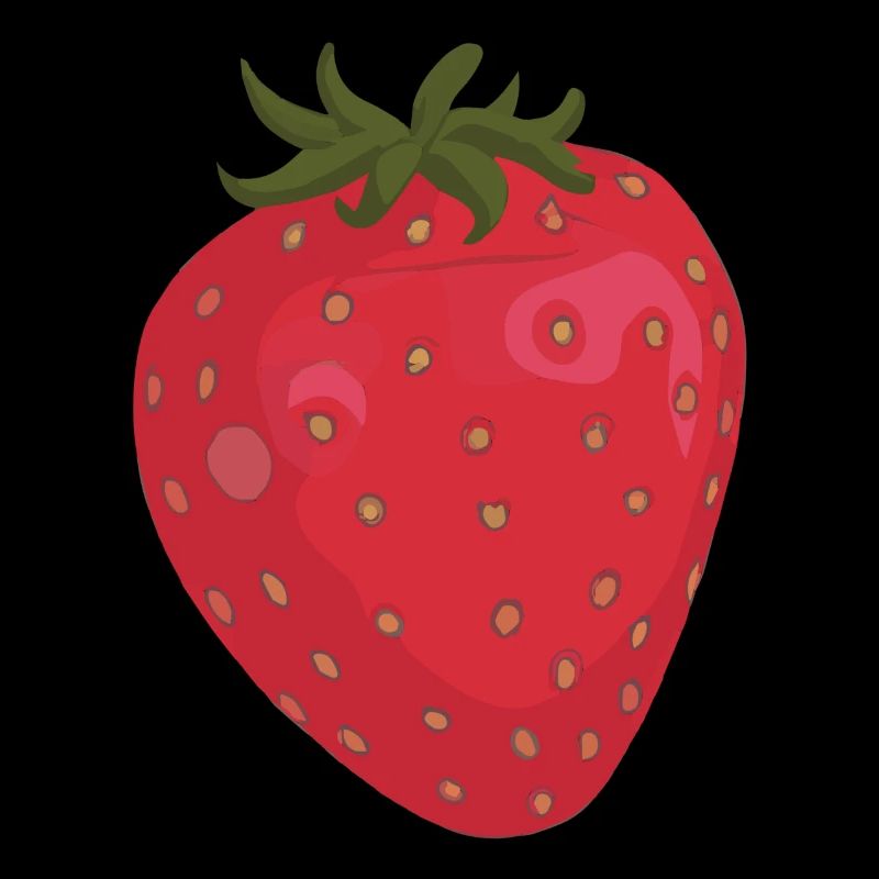 Erdbeere Illustration Geschenkidee