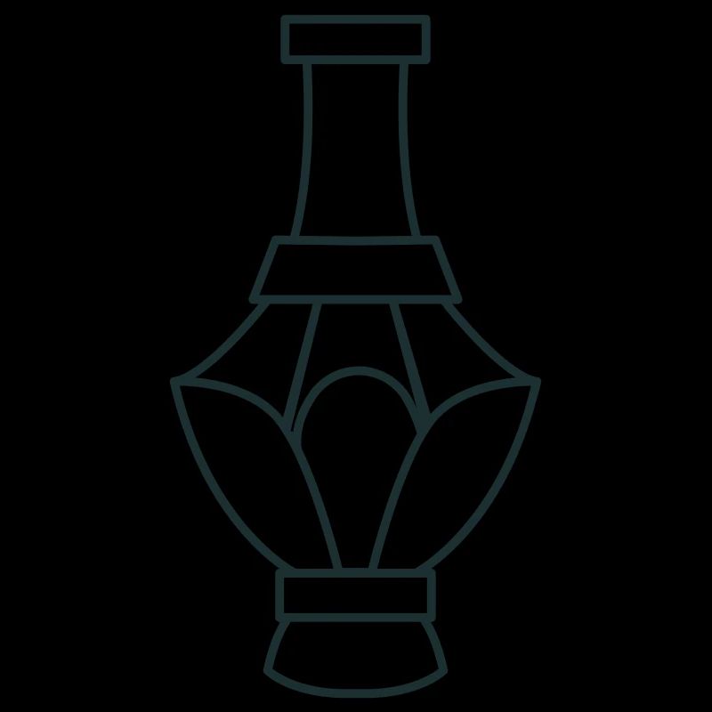 gemeißelte Blumenhaltevase