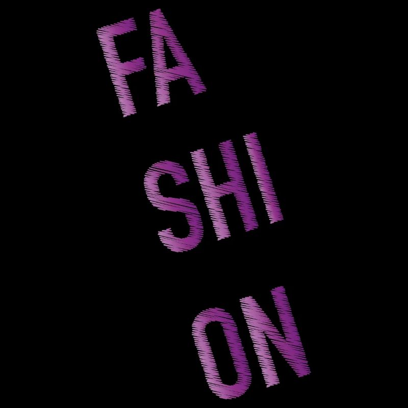 Lettrage de mode magenta