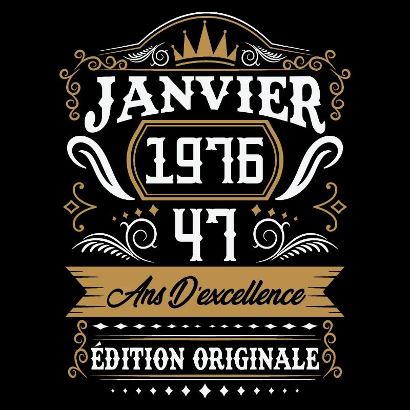Januar 1976 47 Jahre Retro Geburtstagsgeschenk