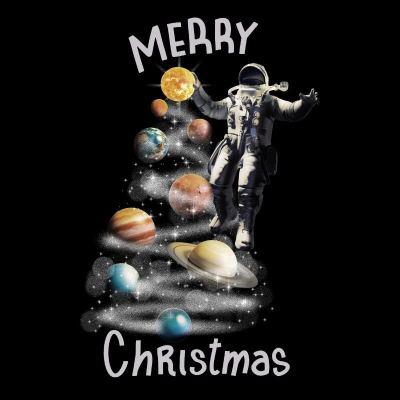 Christmas in Space Solar System Astronaut