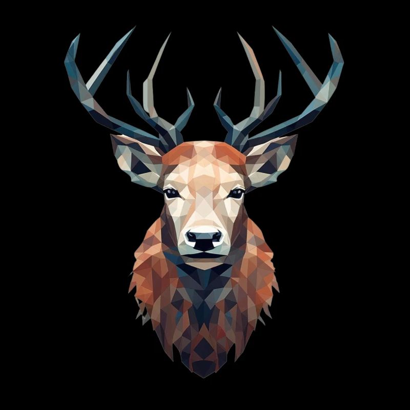 Cerf - élégant, moderne, abstrait - art du cerf