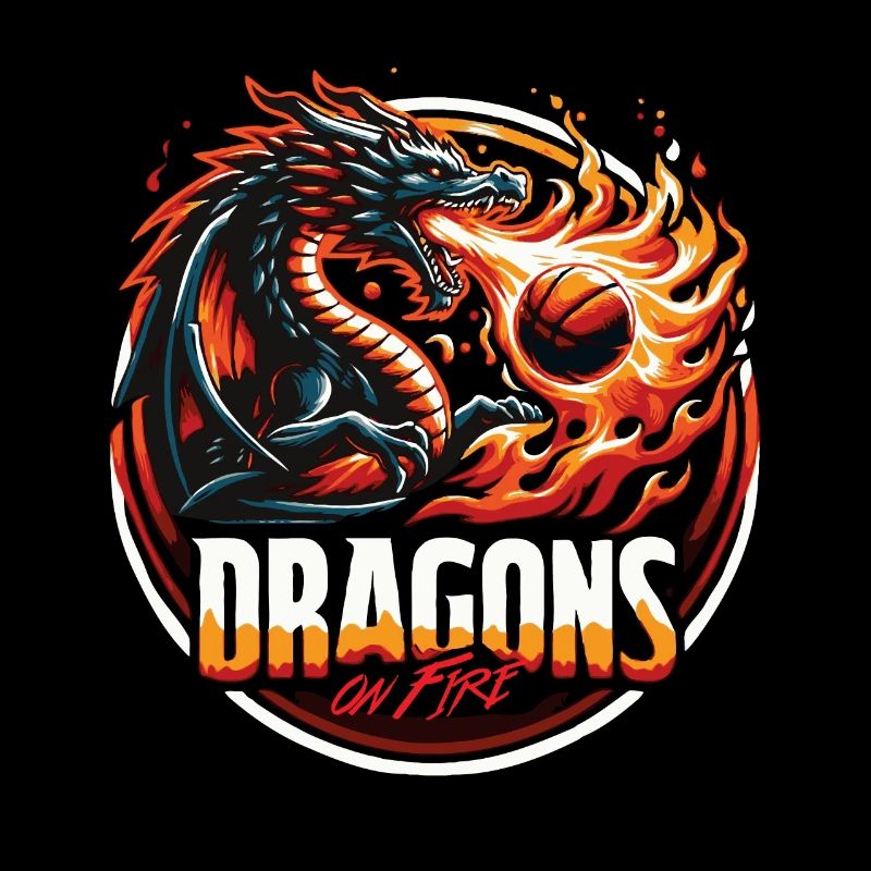 Basket-ball Dragons on Fire