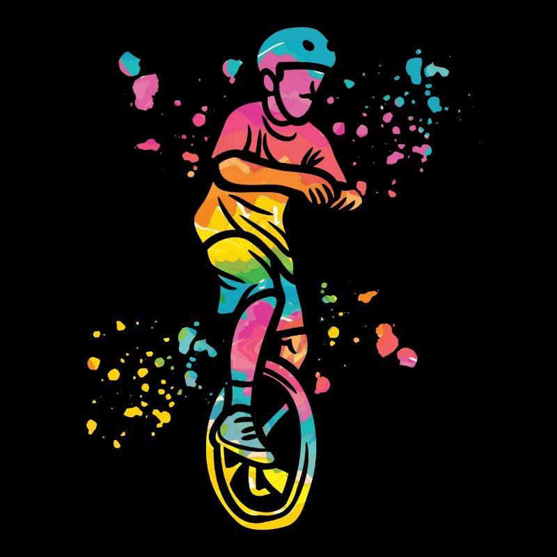 Einradfahrer Einradfahren Einrad