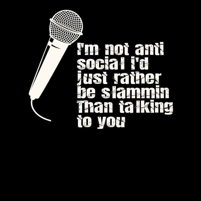 Je ne suis pas antisocial poésie slam