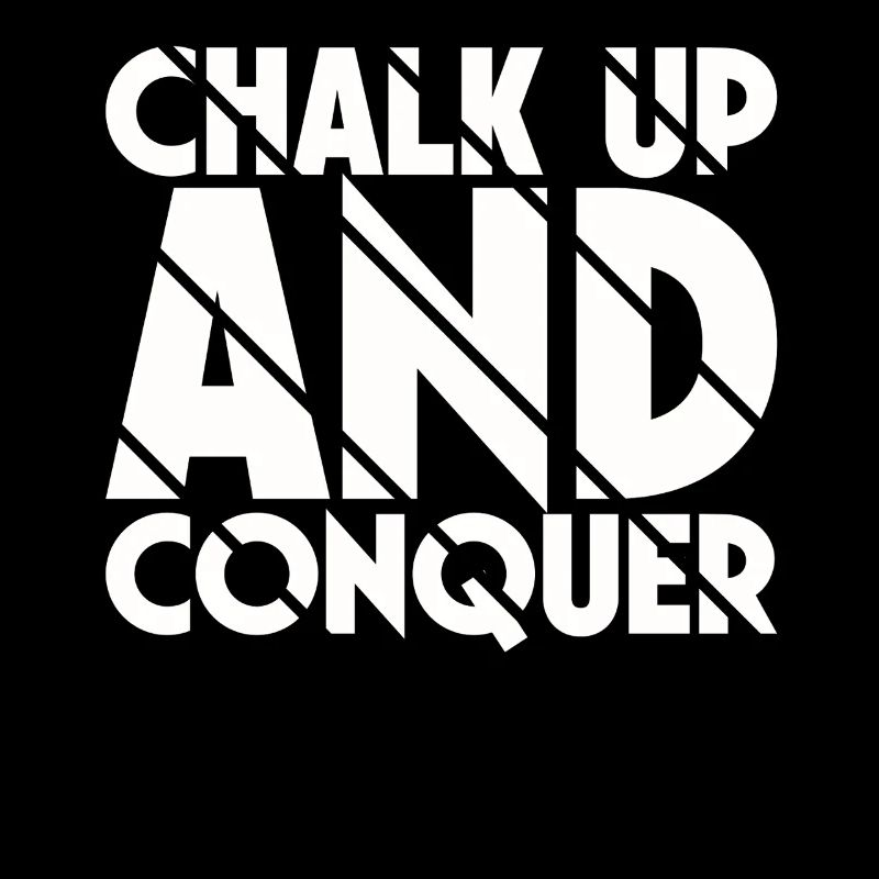 Boulderer Chalk Up Und Conquer Bouldering