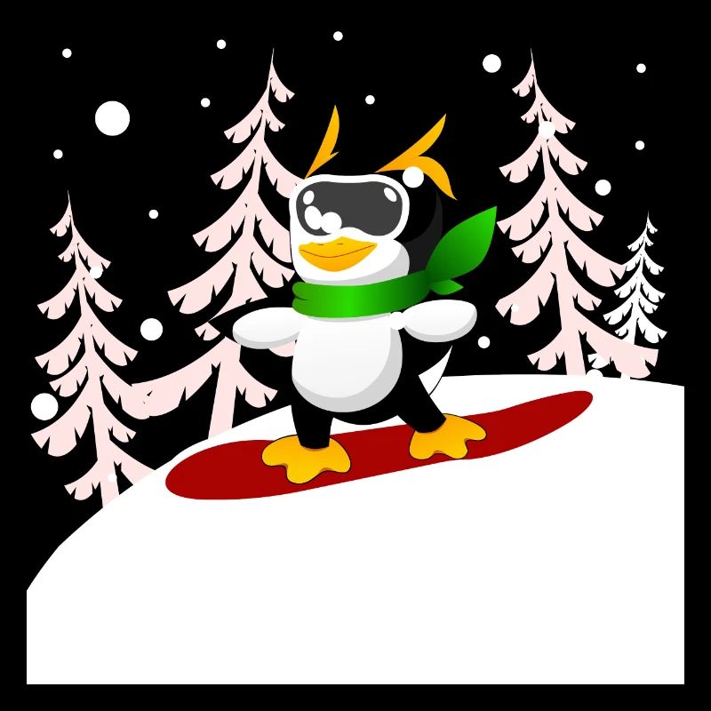 Snowboard Pinguin