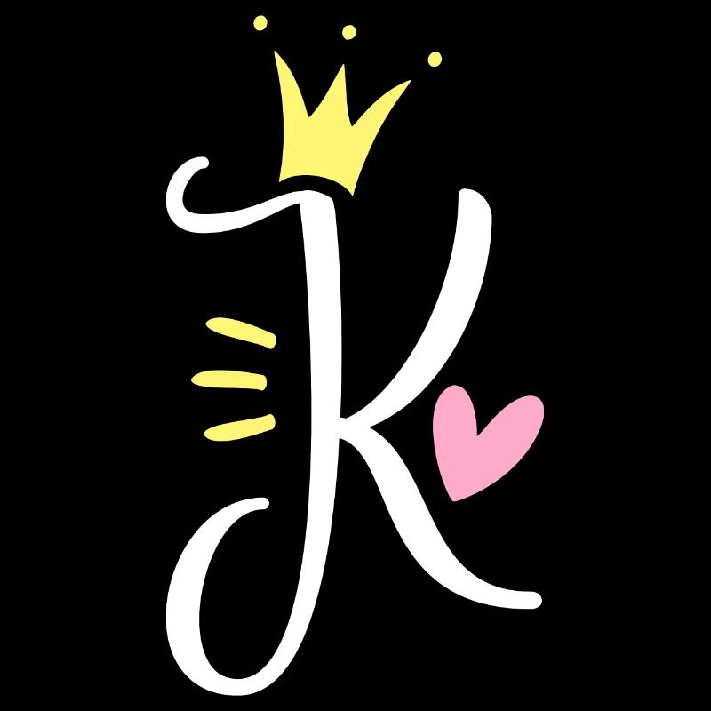 Letter K Initial Letter Crown