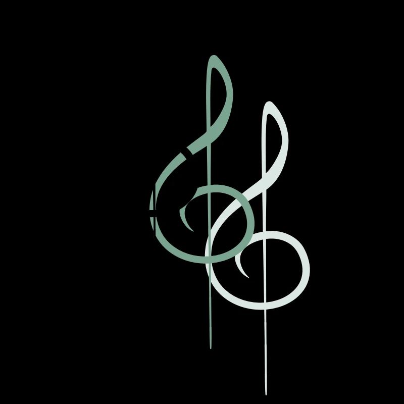 Clé de musique note mélodie note de musique son