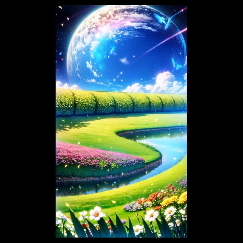 Landscape with 4 Areas, Generative AI