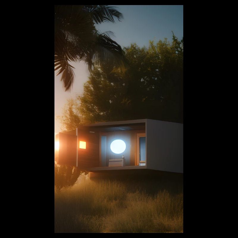 Maison cachée dans les bois