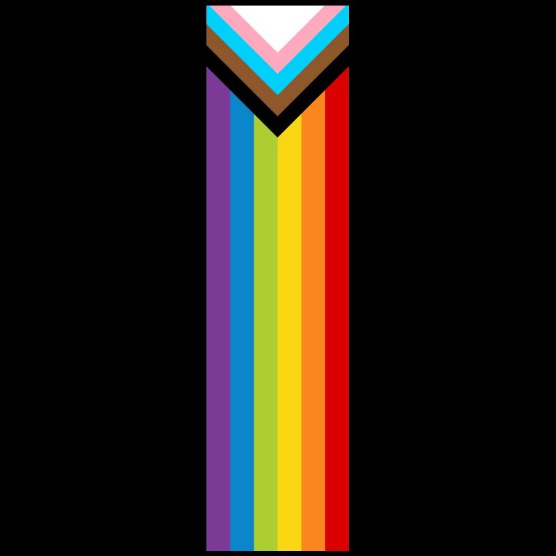 Drapeau de la fierté LGBTQ + Nouveau drapeau de progrès arc-en-ciel