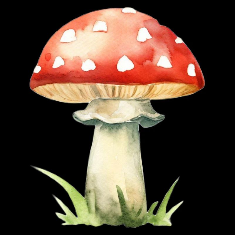 Crapaud champignon rouge