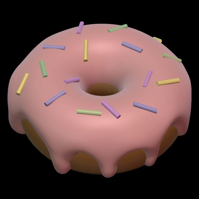 3d donut