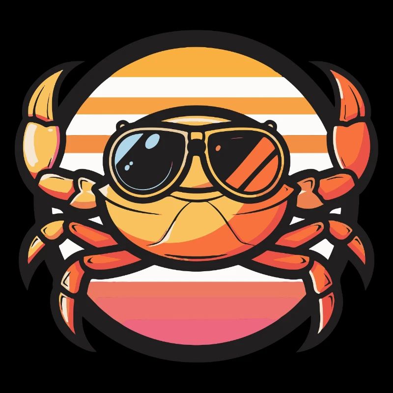 Krebs Krabbe Cool Sommer