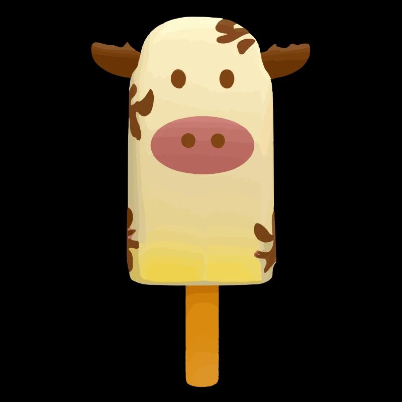 Glace de vache Popsicles amusantes comme une vache