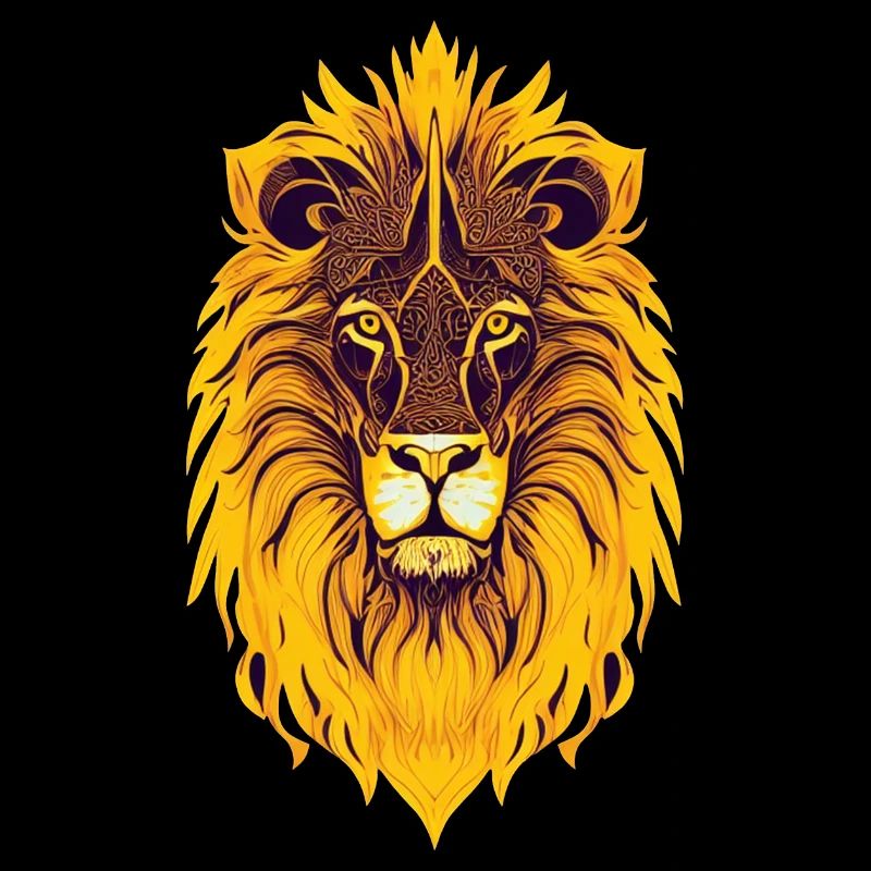 lion et mandala