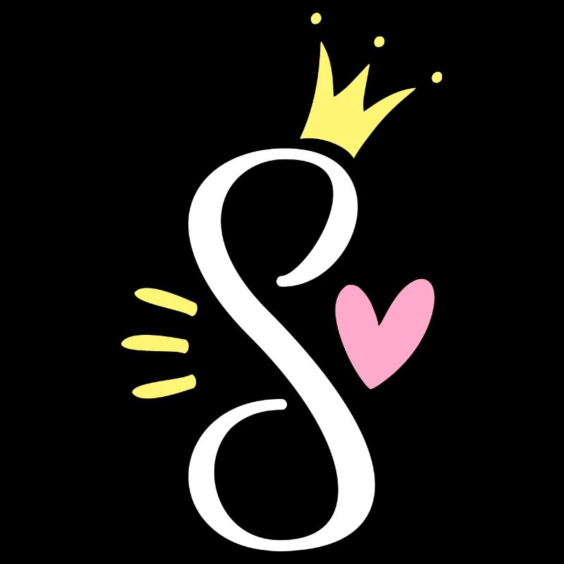 Lettre S Lettre initiale Couronne